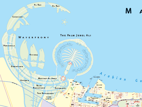 Map Of Dubai. were on the Dubai Map that