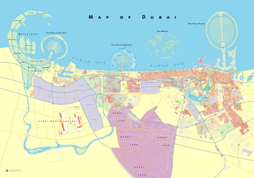 Newlywed in Dubai: Map of Dubai